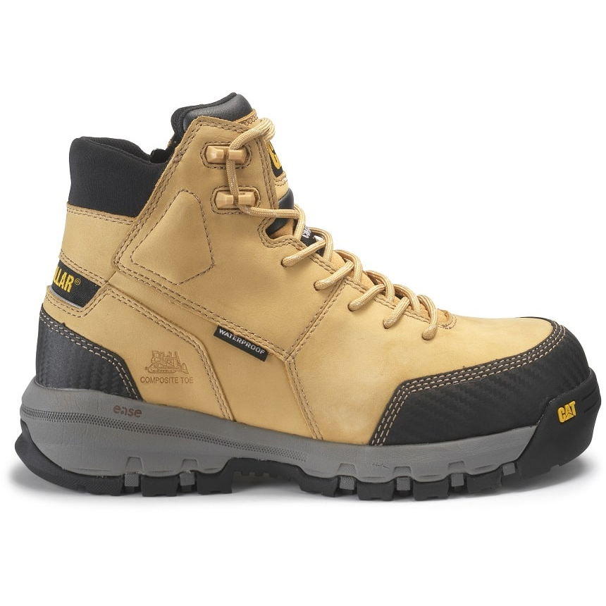 Caterpillar Device Waterproof Ct - Mens Work Boots - Orange - NZ (439JWMEYA)